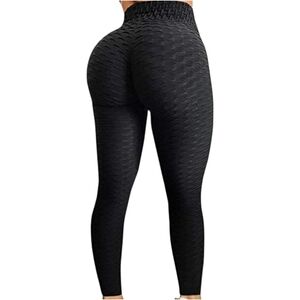 True Rock Booty Scrunch Sculpt Honeycomb Tiktok Leggings Black Gym Women L/XL